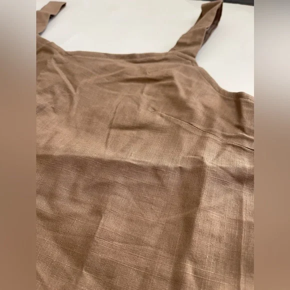 Brown button back wide strap top - Picture 3 of 5